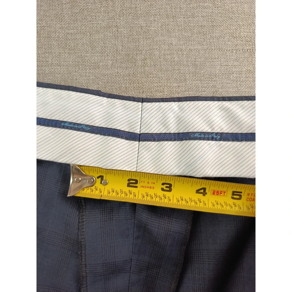 Ermenegildo Zegna Teaveller Saks Fifth Avenue Suit Men 52 Glen Plaid Pants 46X31
